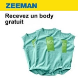Body gratuit Zeeman pour les bébés nés entre 2016 et 2019