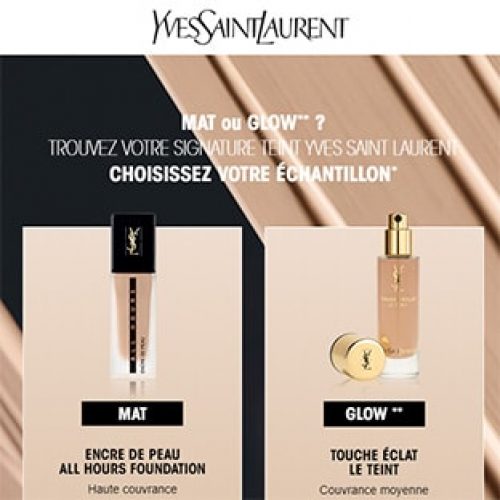 Échantillon gratuit Fond de teint de chez Yves St Laurent Mes Réducs