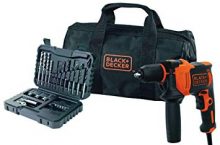Black&Decker : Perceuse à percussion et sac de rangement en promotion