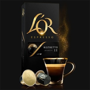 L&rsquo;or : 5 capsules L&rsquo;or expresso offertes 
